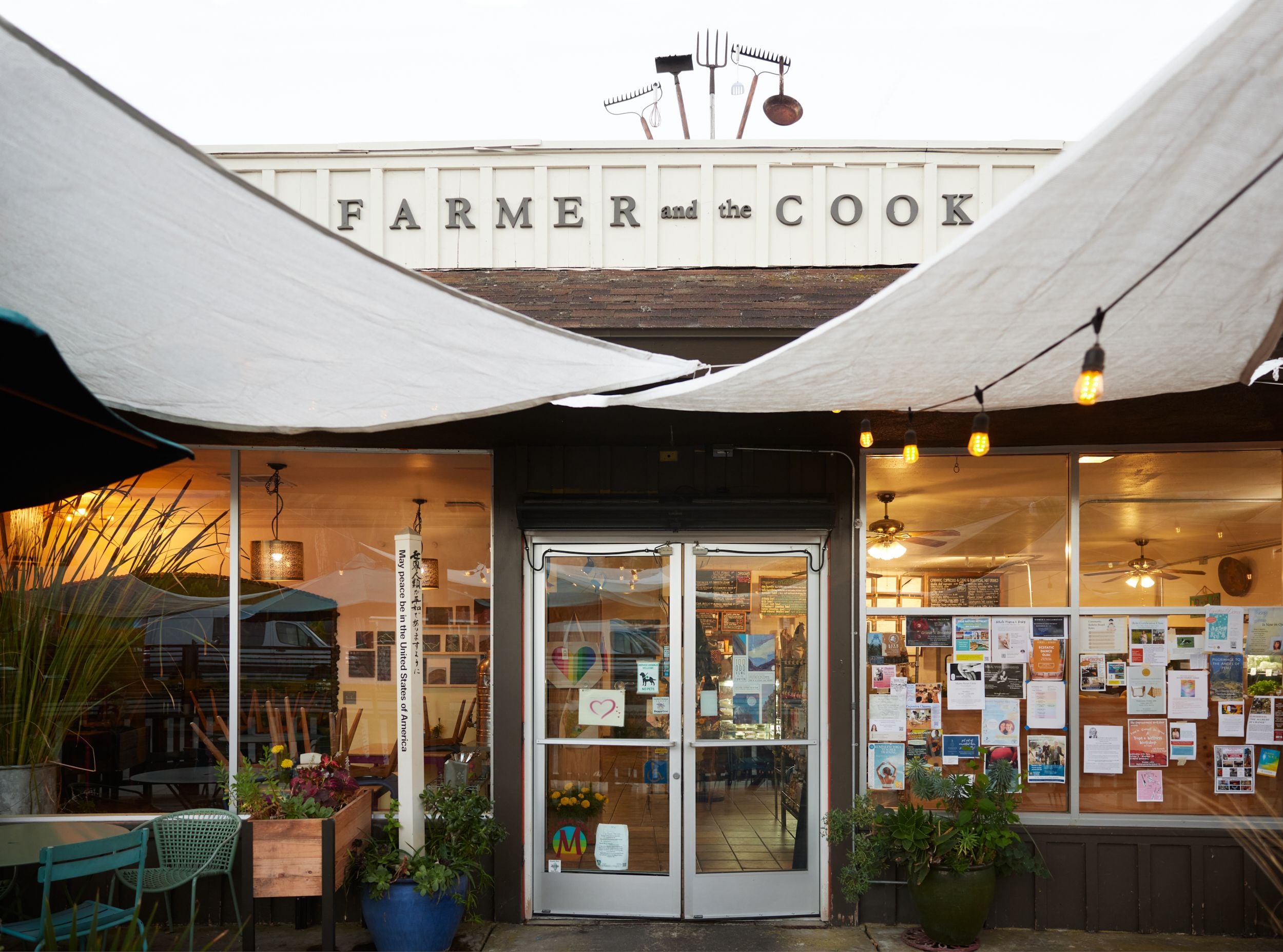 Farmer and the Cook restaurant in Ojai, CA. Organic, homemade food from our farm.