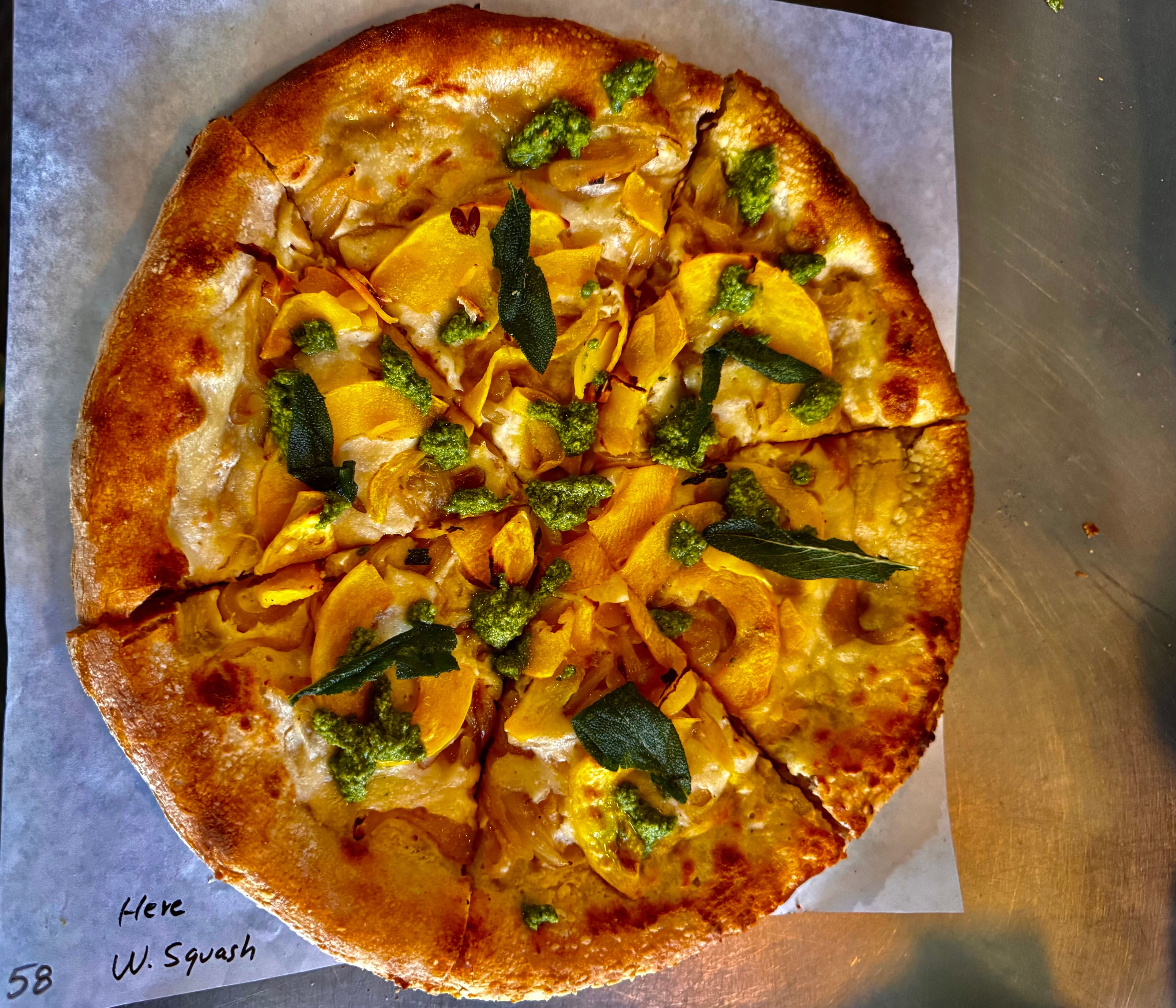 Squash Blossom Pizza